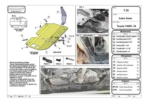 CUBRE CARTER TOYOTA YARIS 17+ - imagen 2